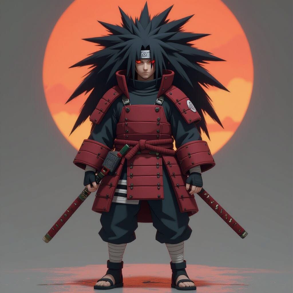 Detailed 3D Render of Madara Uchiha