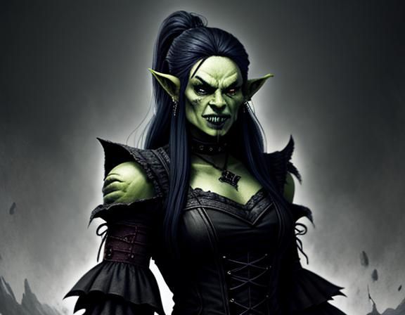 Gothic Female Hybrid Character