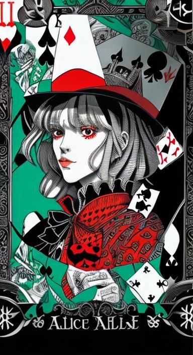 Whimsical Wonderland Poker Scene in Vibrant Colors