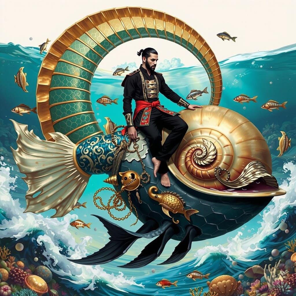 Nautilus Rider in Samurai Attire