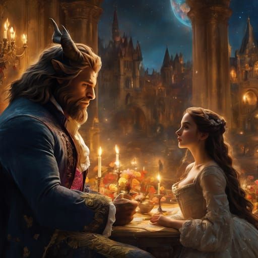 AI Interpretation of Beauty and the Beast