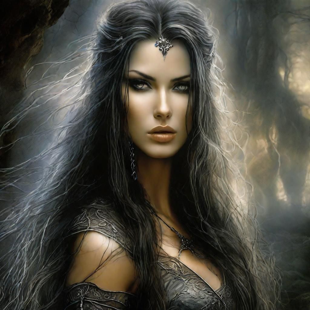 Ethereal Woman in Fantasy World, Luis Royo Style