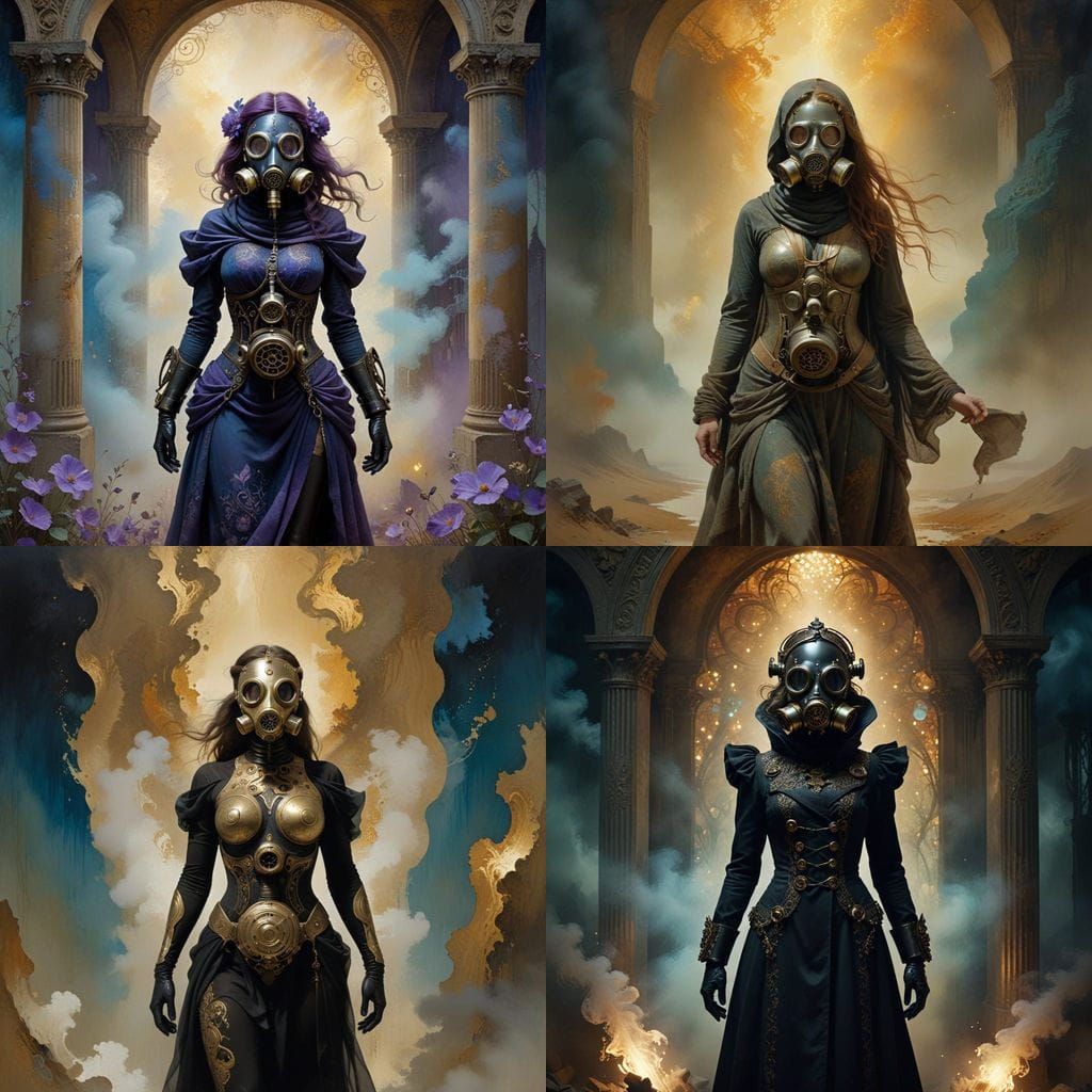 Symbolist Portrait of a Defiant Woman