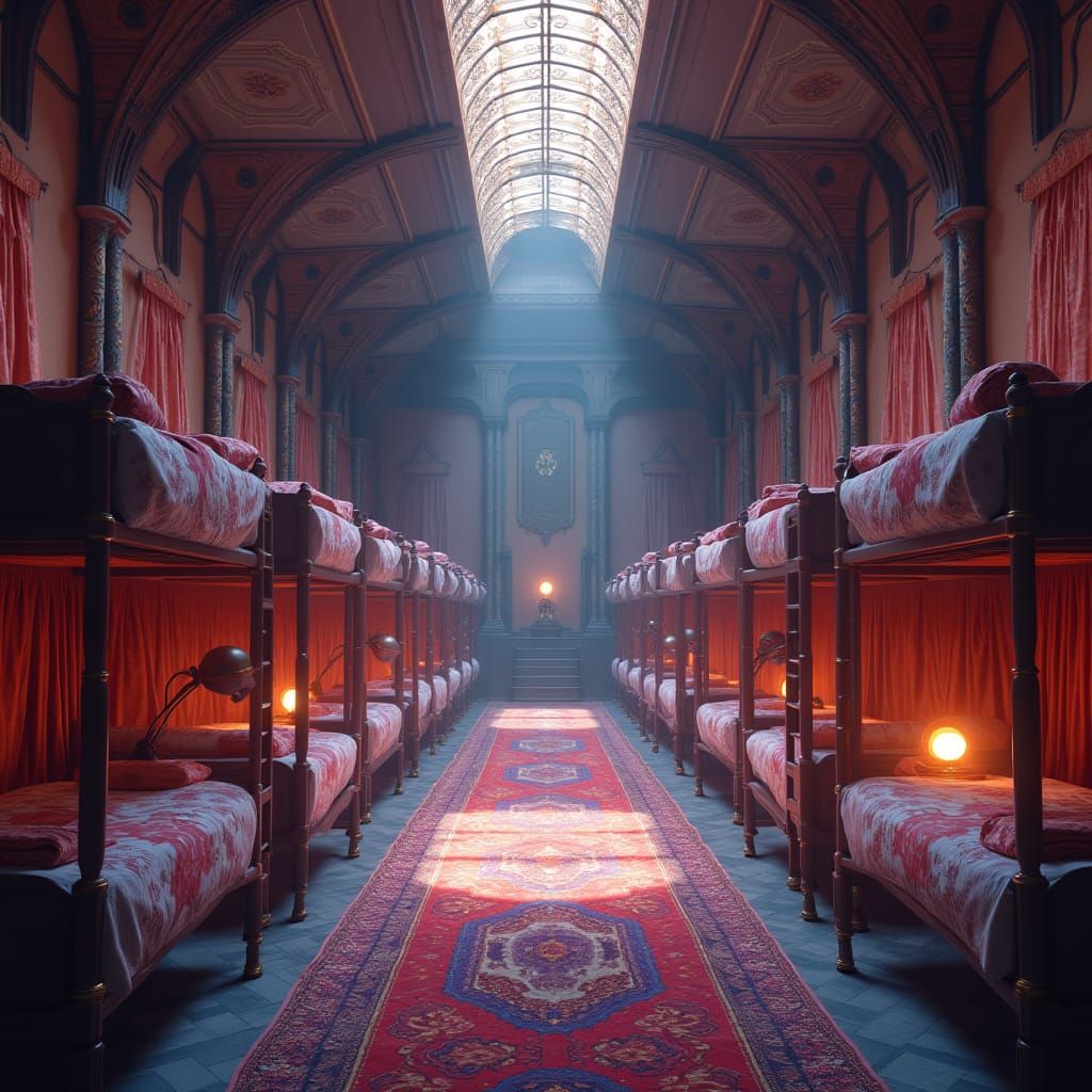 Luxurious Game Arena in Vibrant Fantasy Style