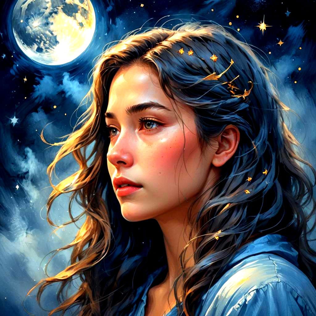 AI Image: Talking to the Moon