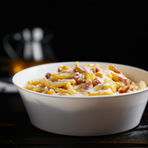 Delicious Pasta Carbonara in Hyperrealistic Food Photography