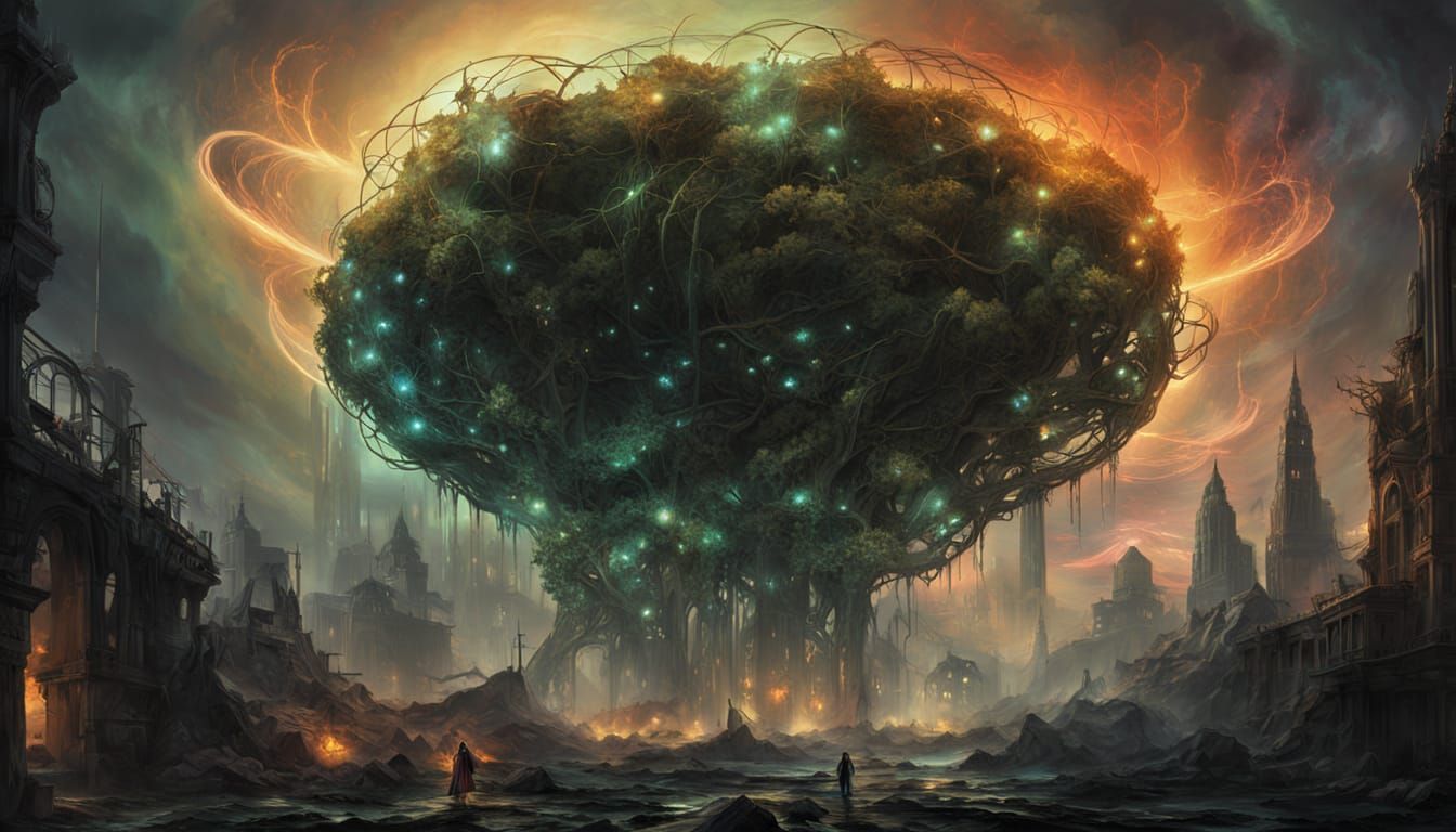 Post-Apocalyptic Nature Reclaims Civilization in Gothic Art ...