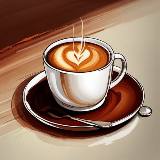 Coffee Cup in Playing Card Design