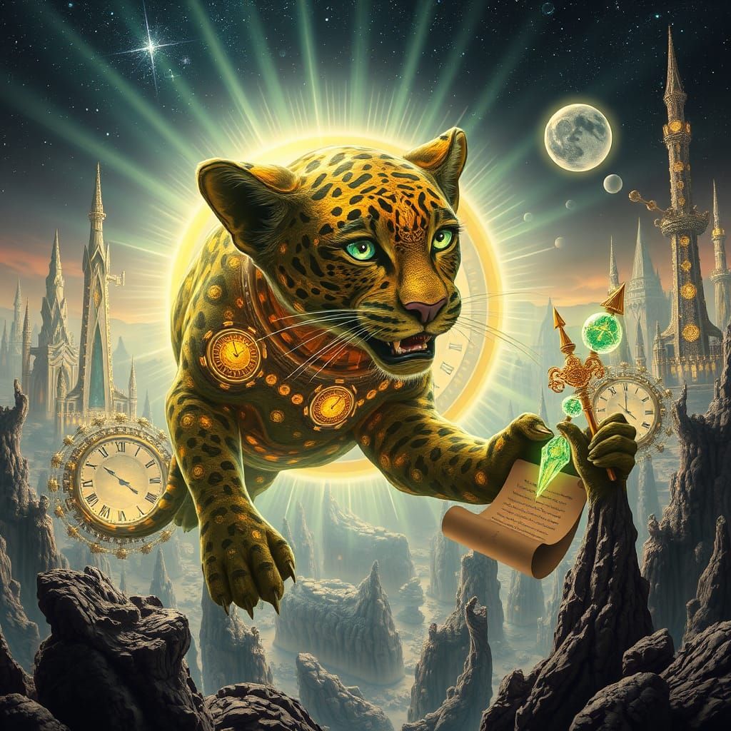 Cosmic Star Grazer in Surreal Dreamscape