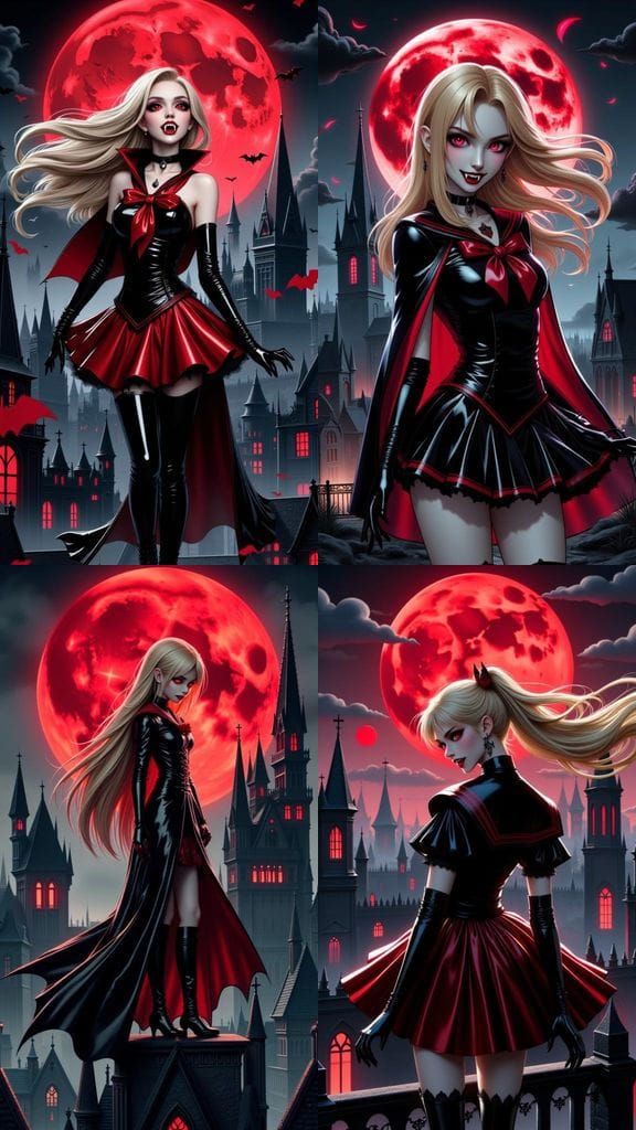 Gothic Vampire Sailor Moon Reigns Over the City