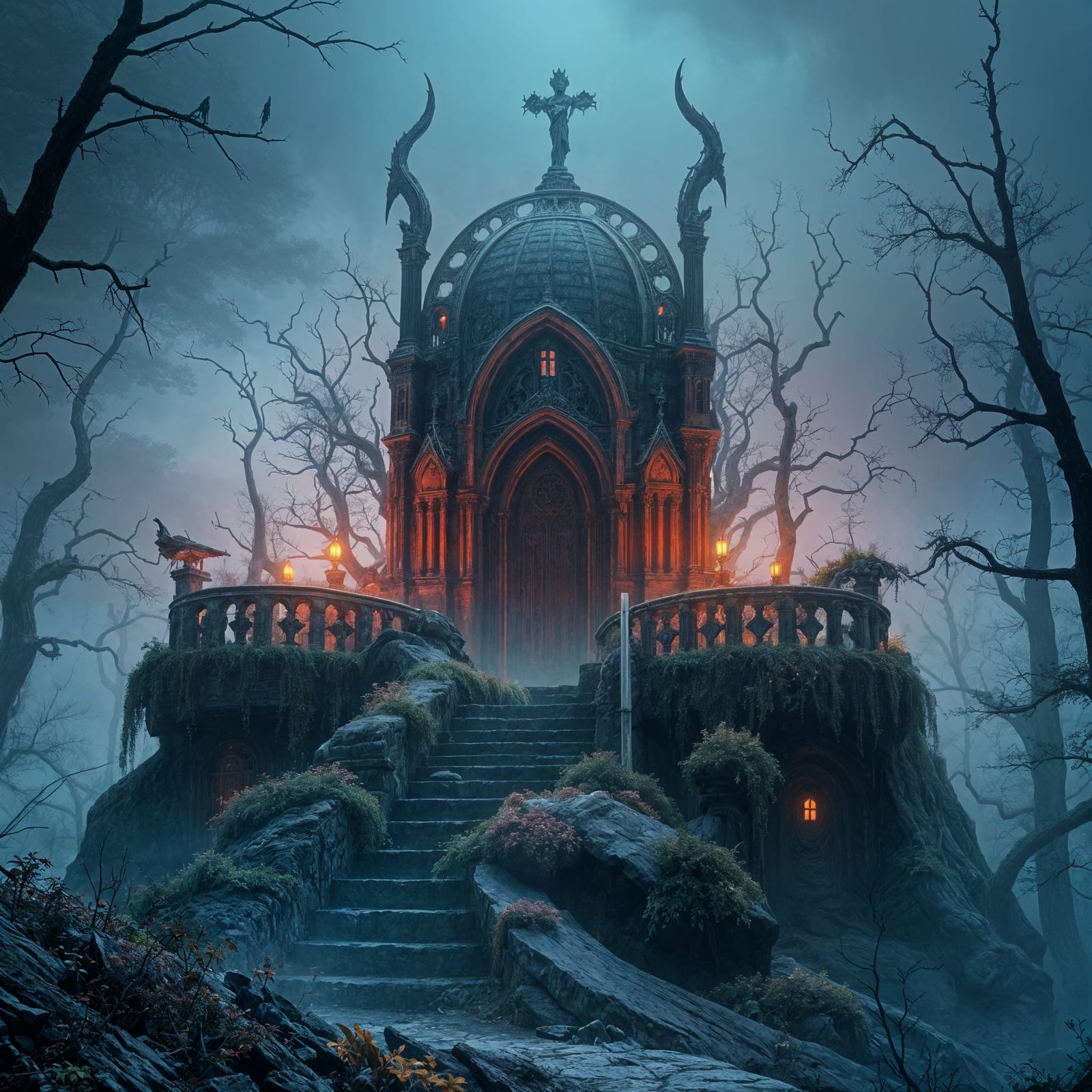 Twilight Sepulcher AI Image