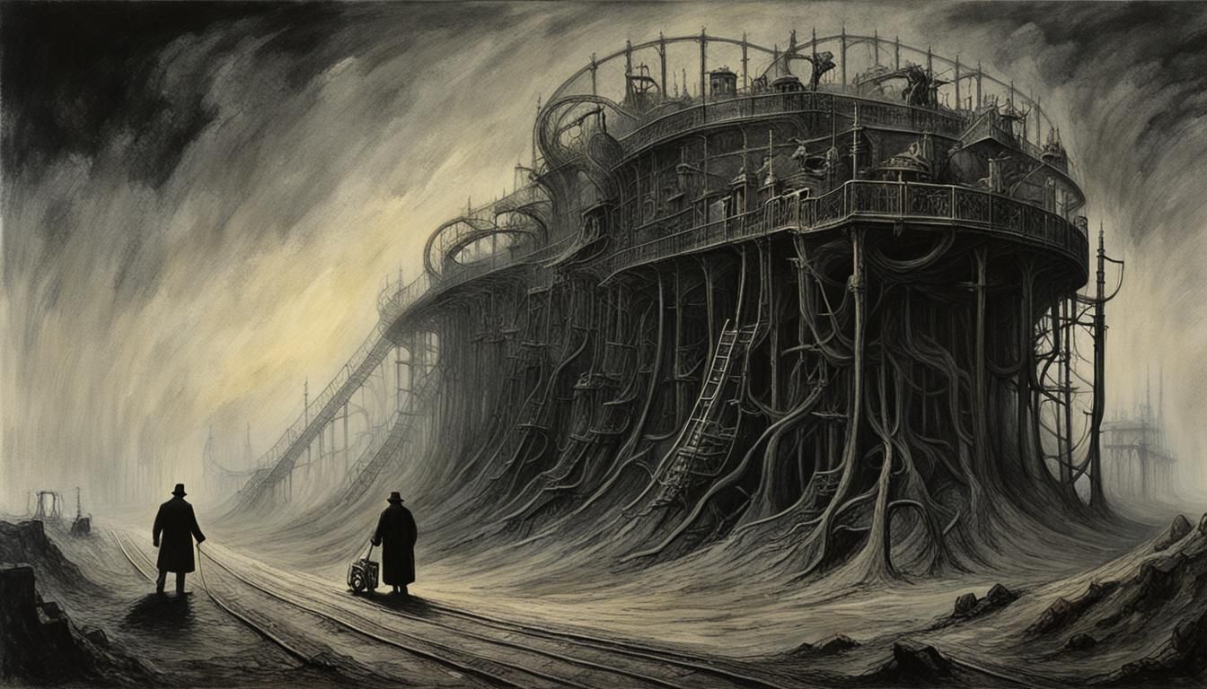 Gothic Surrealism: Nightmarish Rollercoaster in Dark Fantasy...