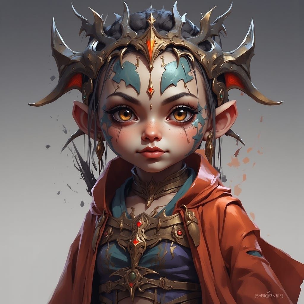 AI Generated Portrait with DWC Flux Style