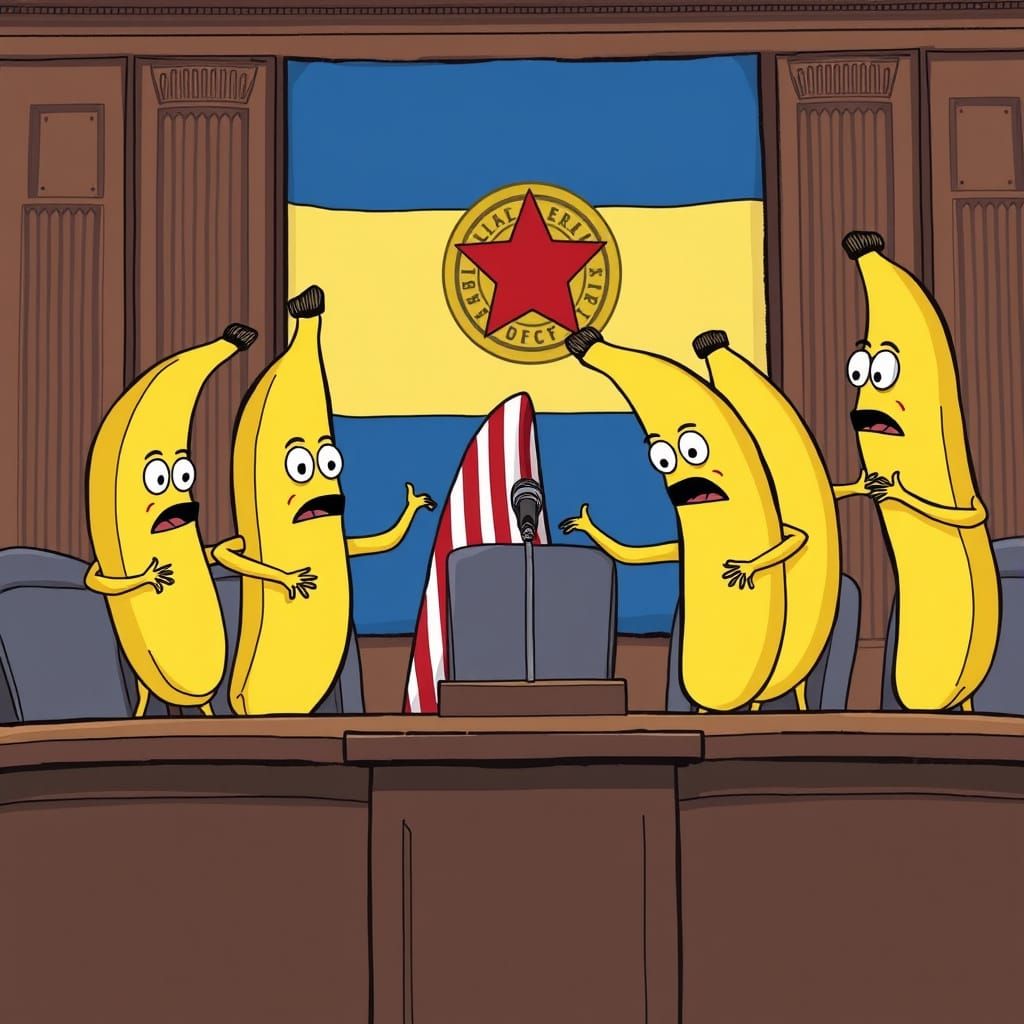 Cartoon Bananas Debate on Senate Floor