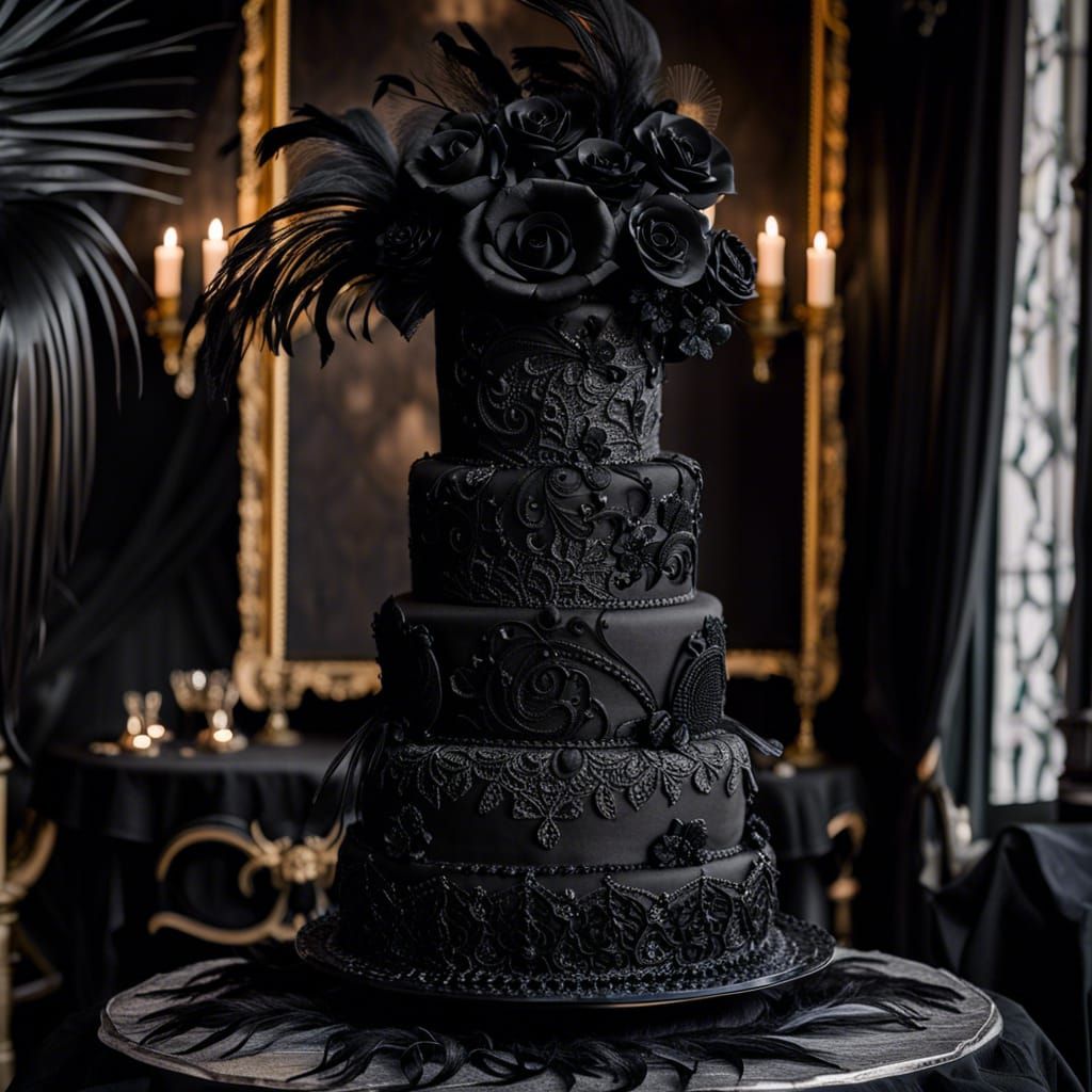 Goth Wedding Cake