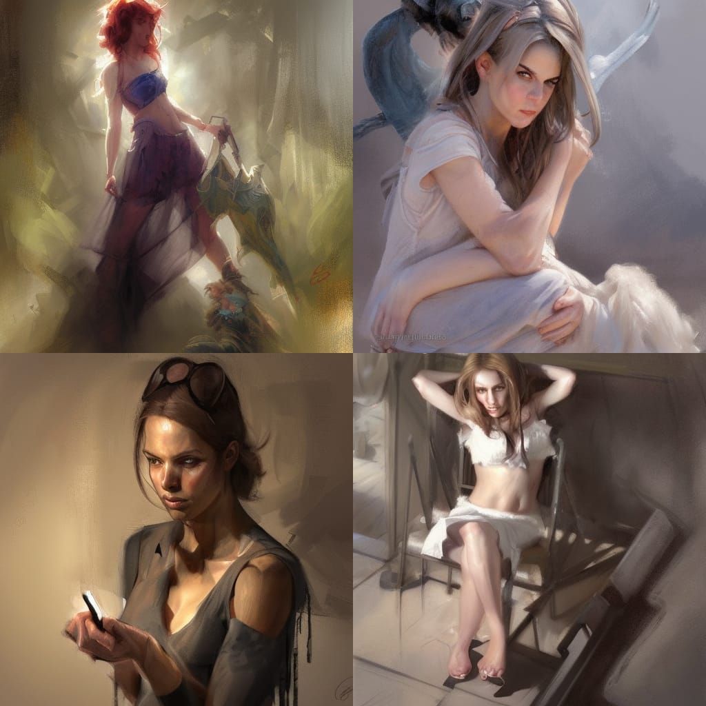 Surreal Portrait in Painterly Style