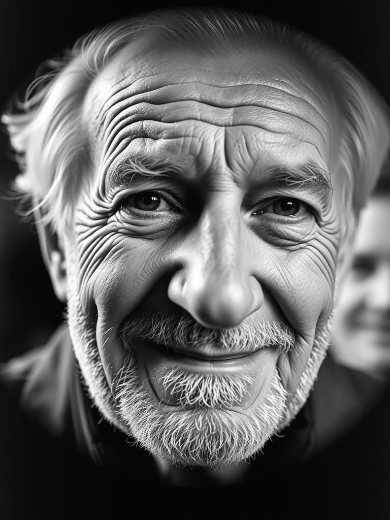 A Chiaroscuro Portrait of a Wise Elder