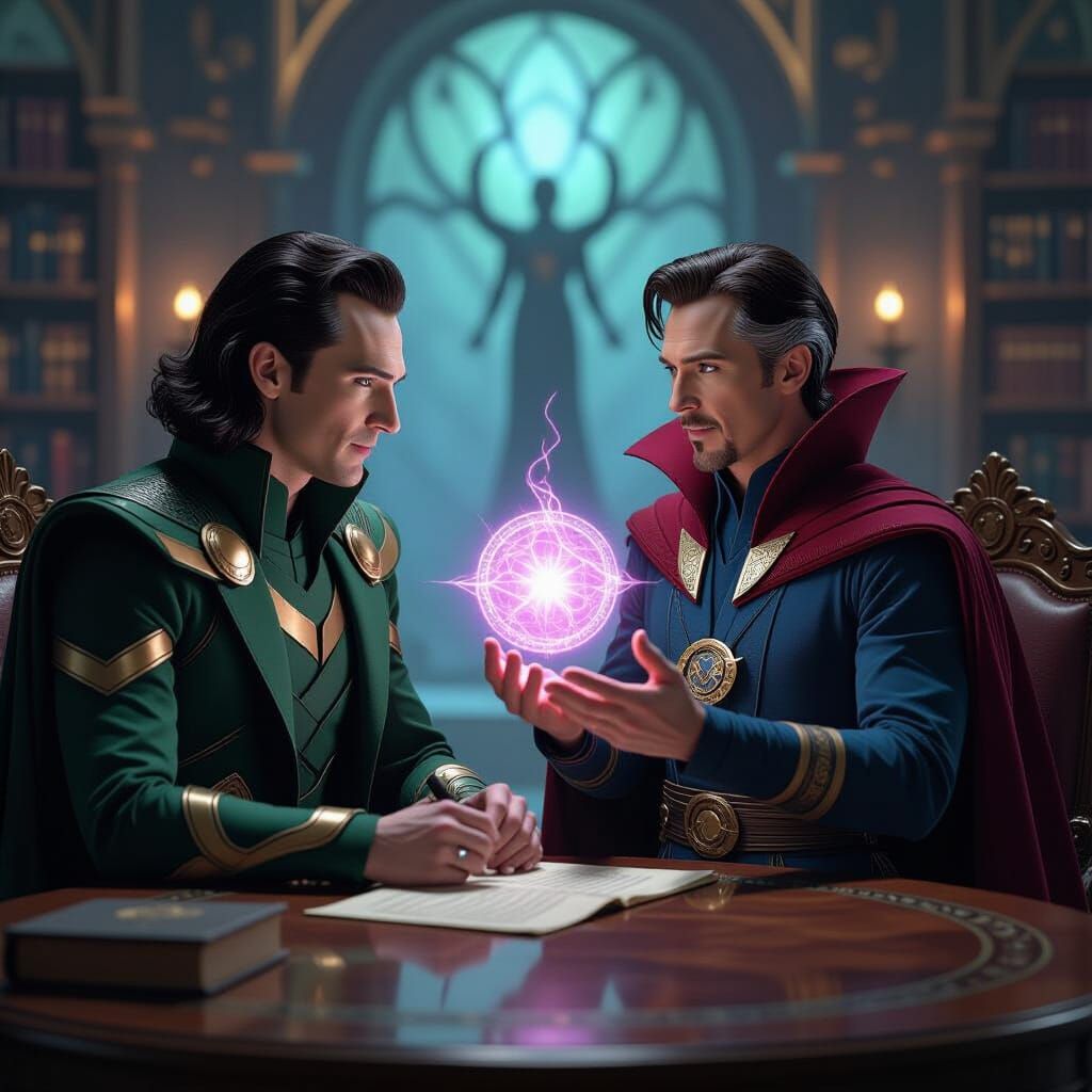 Loki and Doctor Strange Magic Consultation