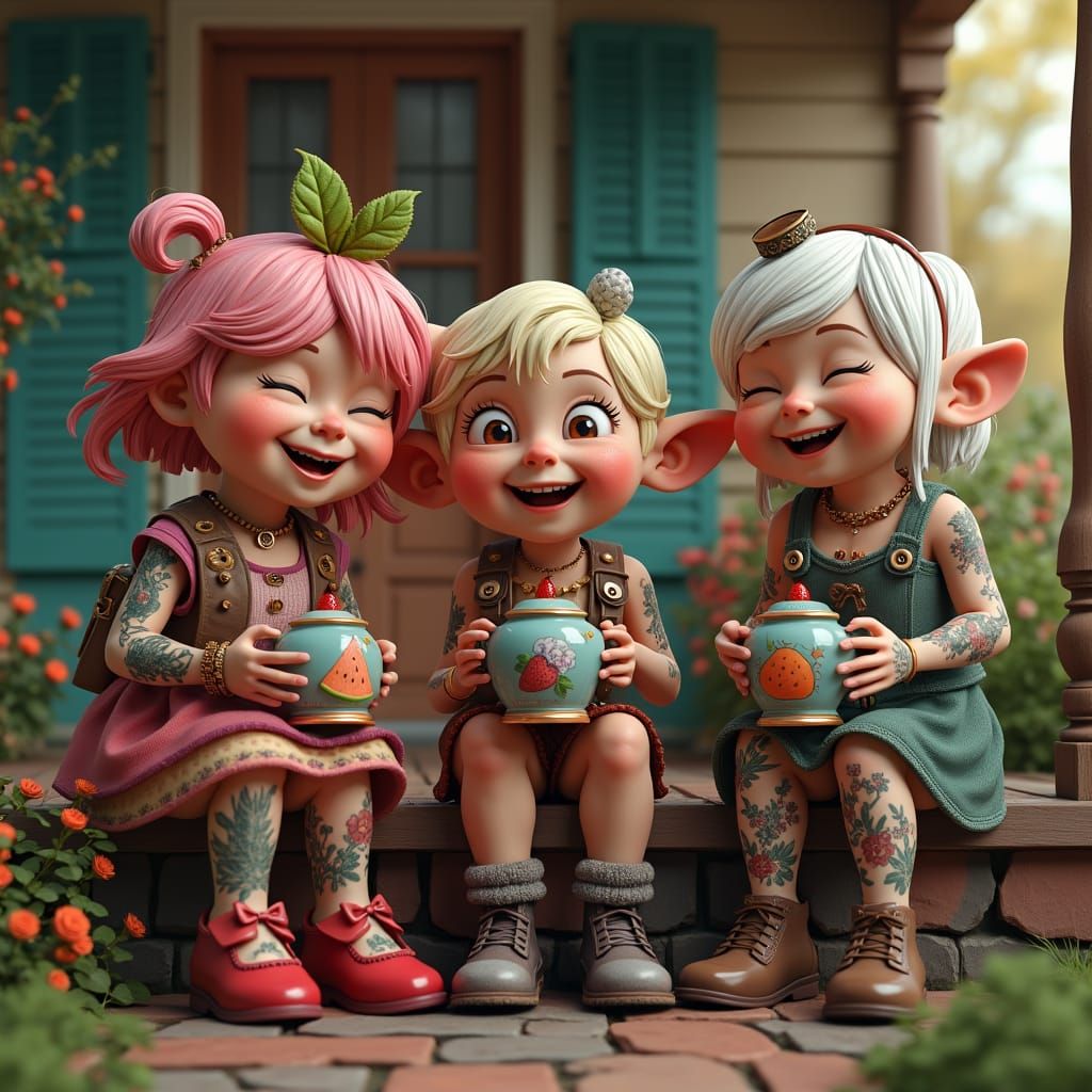 Steampunk Fairytales: Tea Time on the Porch