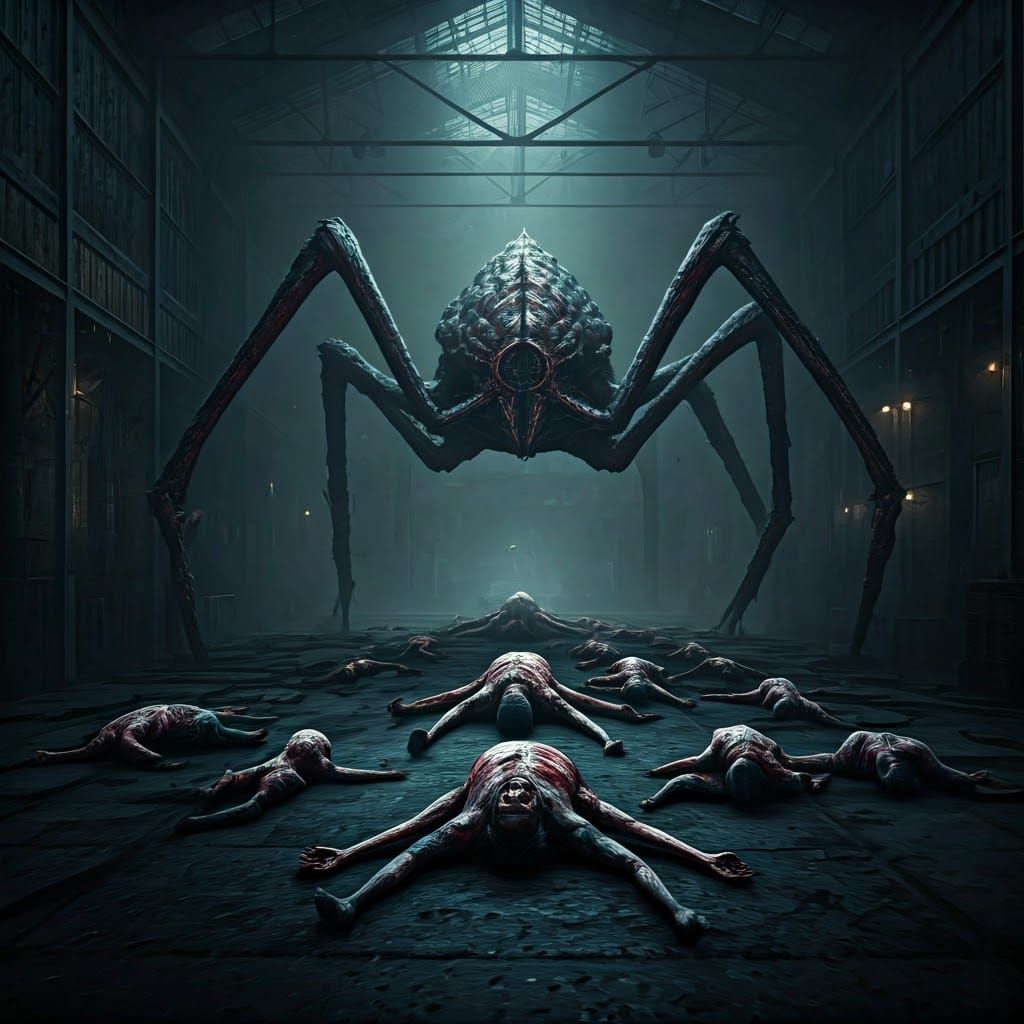 Gargantuan Stranger Things Mind Flayer in Steel Works