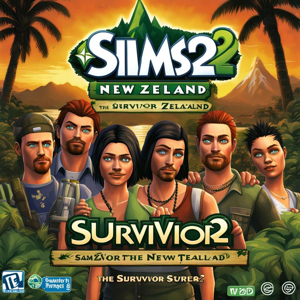 The Sims 2 Survivor New Zealand DVD Logo