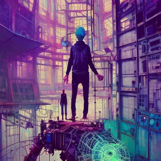 Post-Apocalyptic Industrial Landscape by Inceoglu, Miyazaki