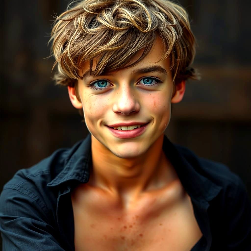 Rebellious Youth in a Cyberpunk Style