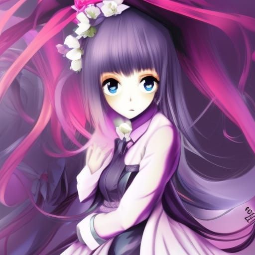 Blackberry in Anime Style