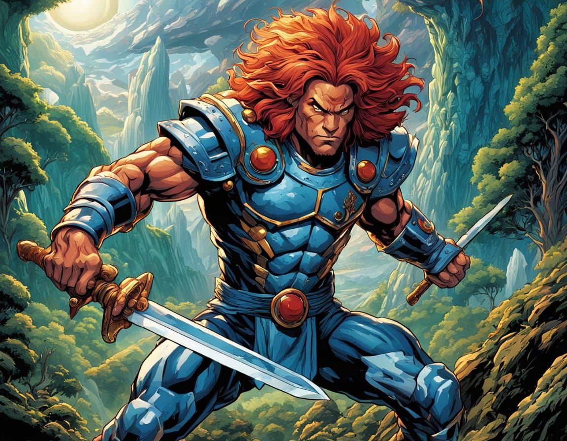 Lion-O Wields the Sword of Omens in Epic ThunderCats Scene