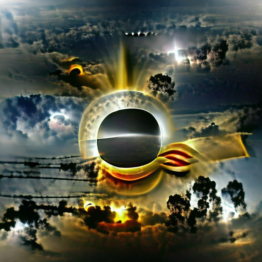 Dramatic Solar Eclipse with Corona