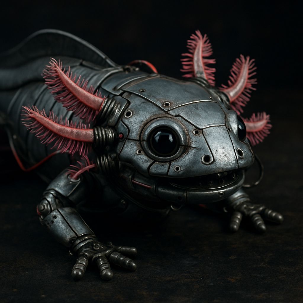 Alliterating About An Animatronic Axolotl