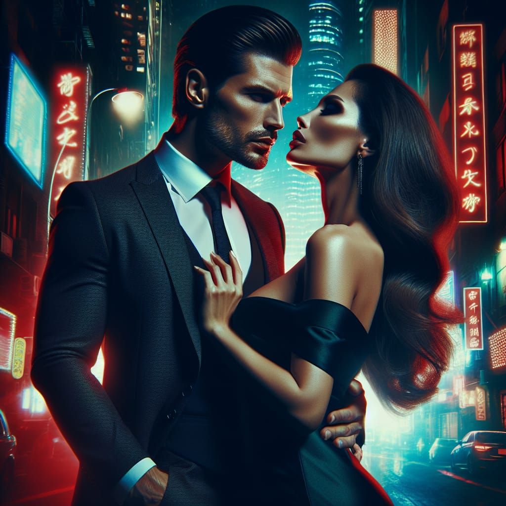 Modern day mafia love story, two characters in love, sin city, based off of the Sapranos, book cover