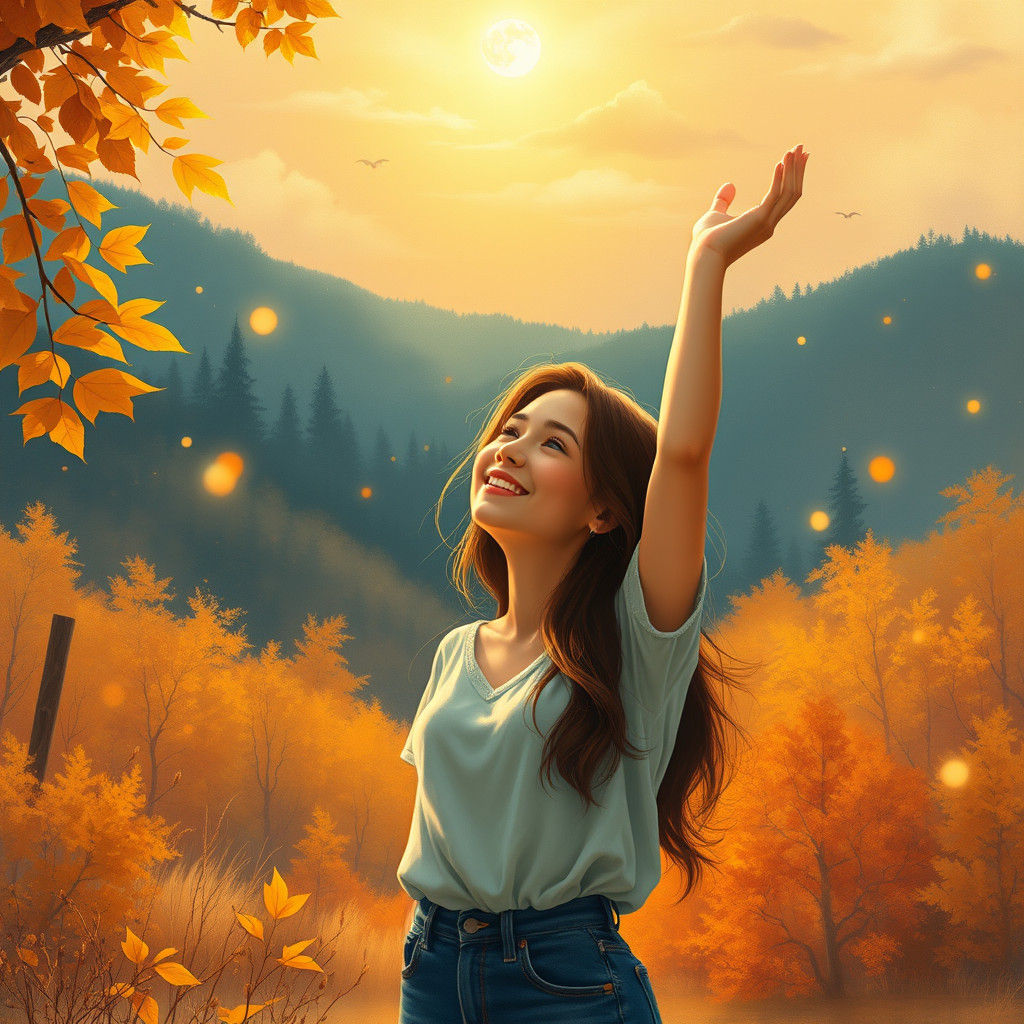 Alicia Reaches for the Moon on Thanksgiving