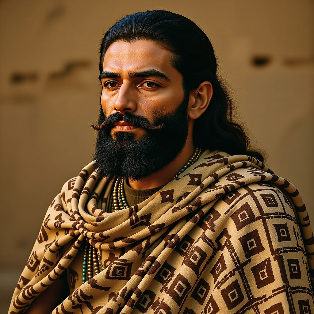 Indus Valley Civilization: Realistic Portrait of a High-Stat...