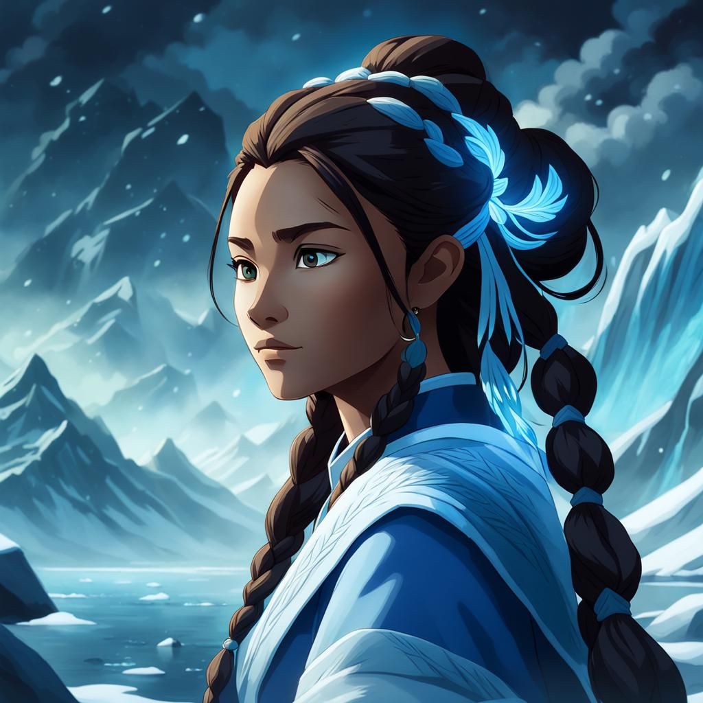 Mystical Portrait of Katara from Avatar