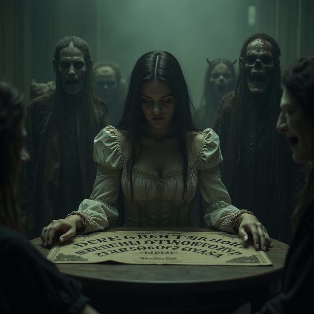 Victorian Woman Confronts Tormented Spirits in Dark, Eerie S...