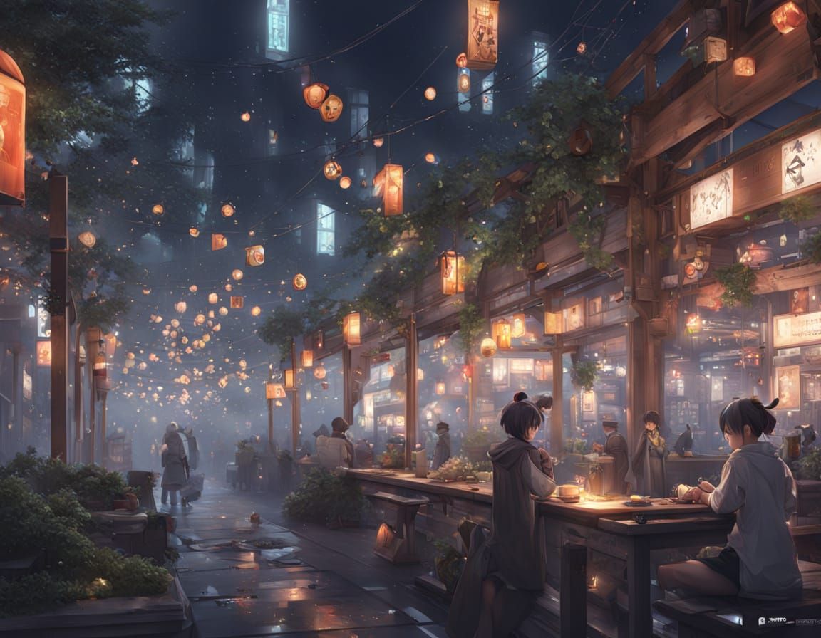 Detailed 3D Anime Art Inspired by WLOP