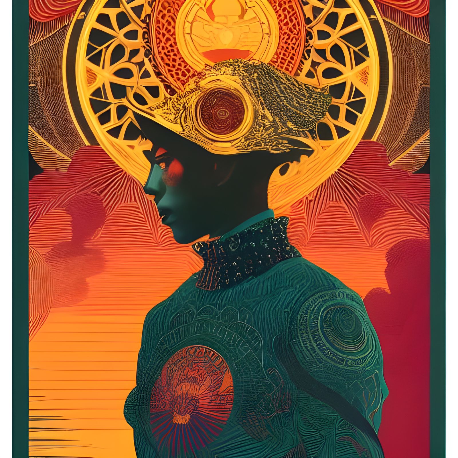 Fantasy Mage in Cyberpunk Setting