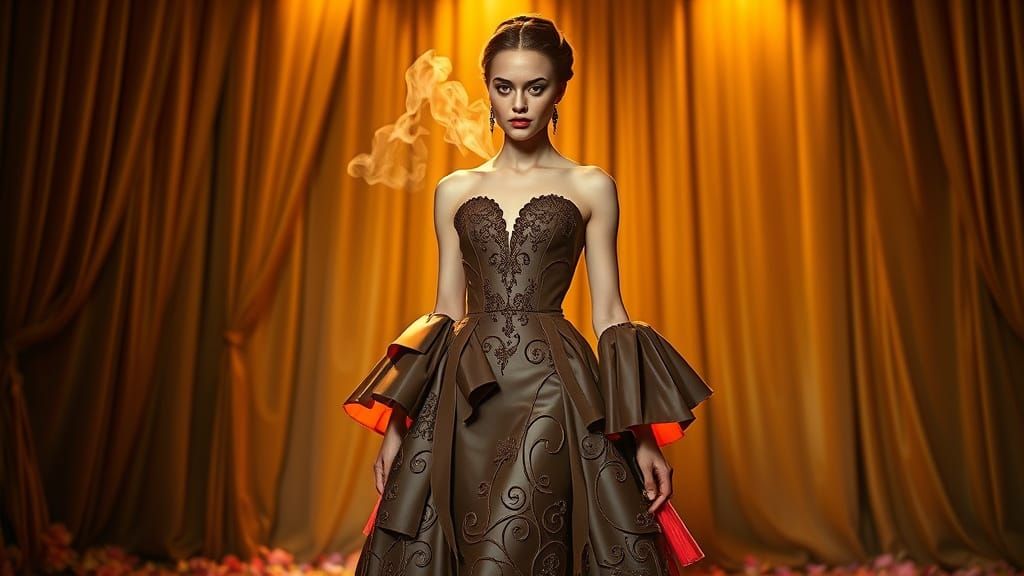 Chocolate Gown: Edible Couture Fashion Fantasy