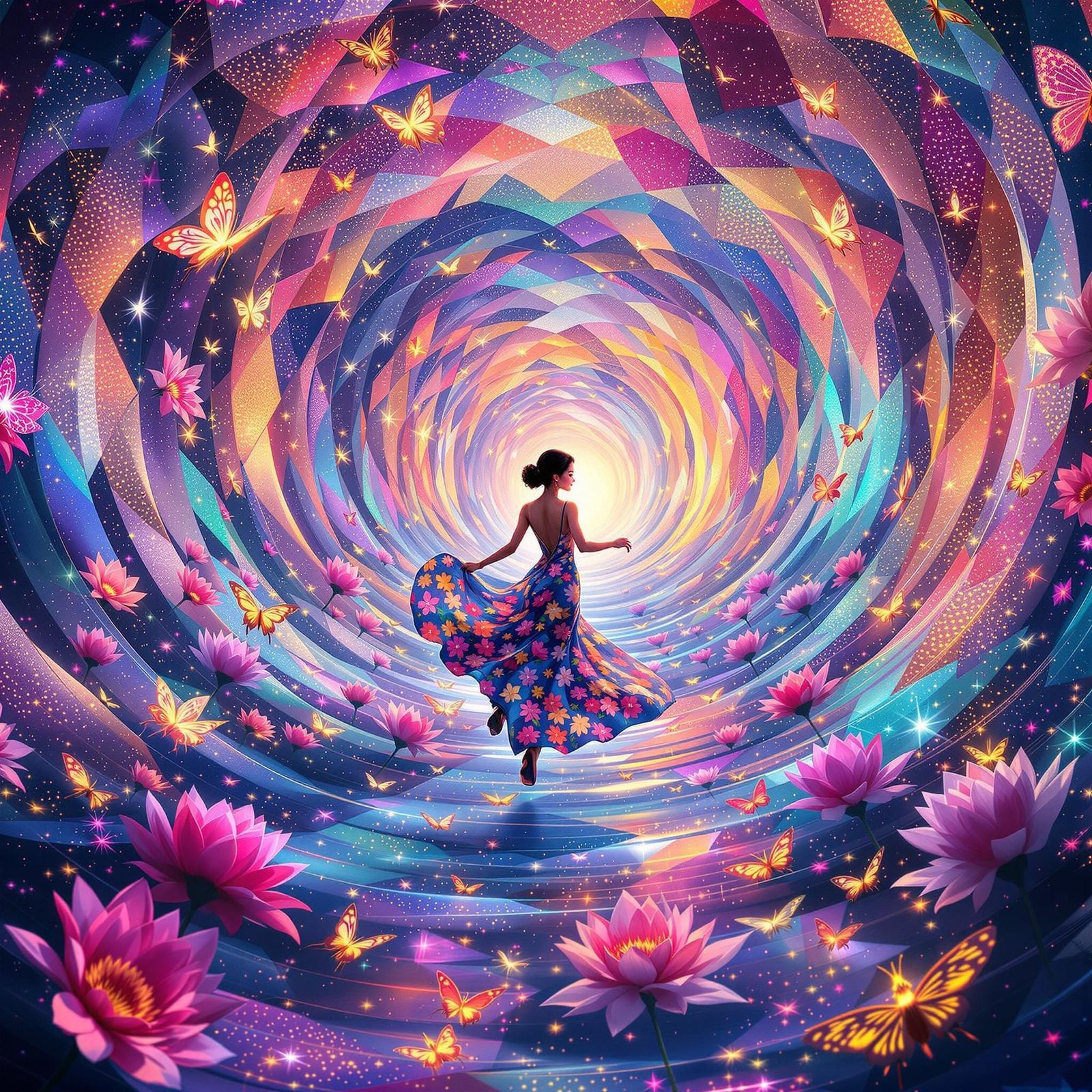 Thai Goddess in Whirling Heart Tunnel