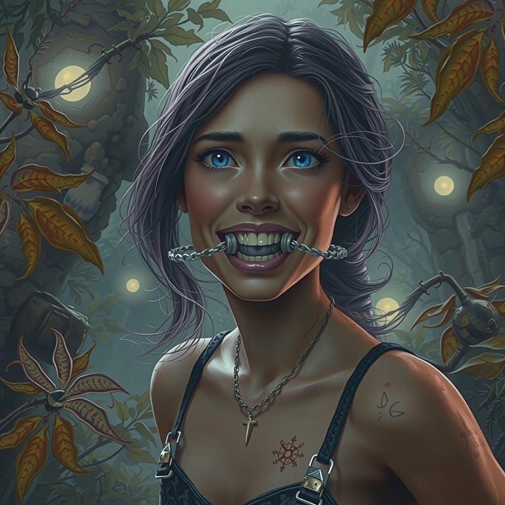 Muted Vigilante in Dark Futuristic Landscapes