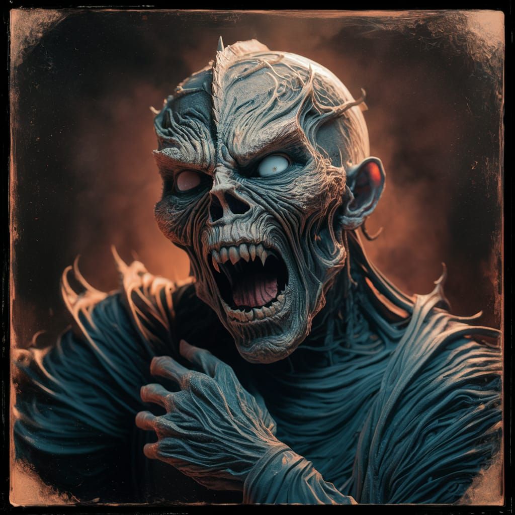 Wrathful Death Figure in Dark Fantasy Style