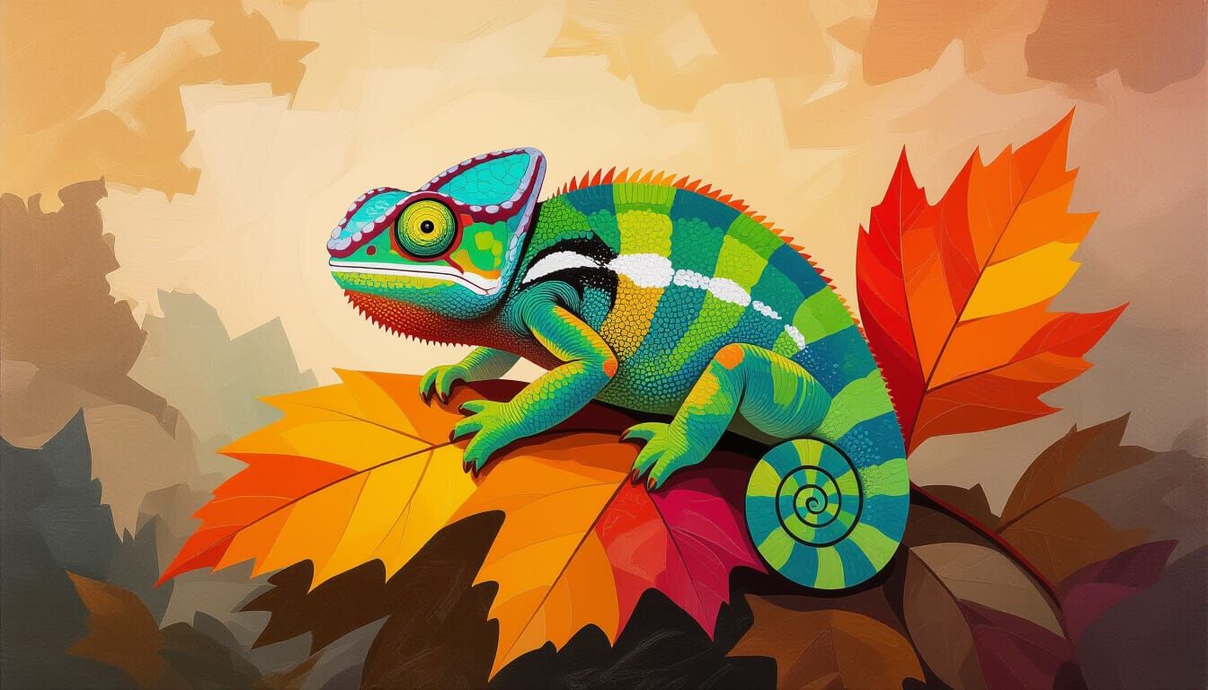 Chameleon Color Transformation in Impressionist Style