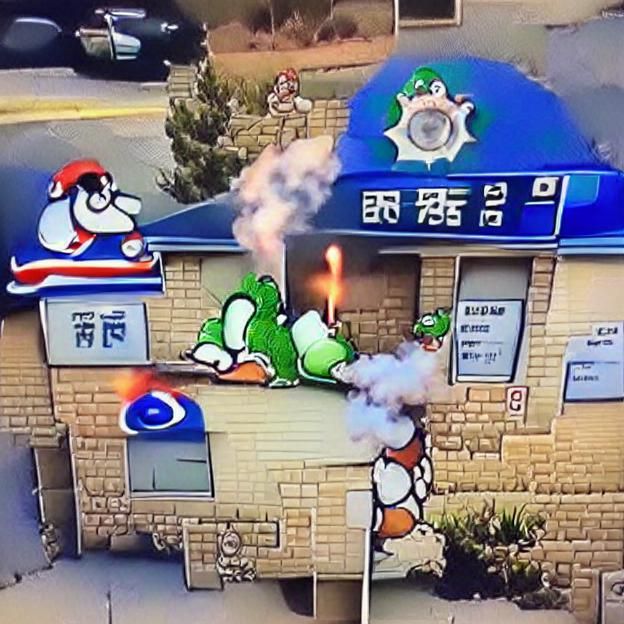 Yoshi's Fiery Dab: Super Mario Bros. Chaos