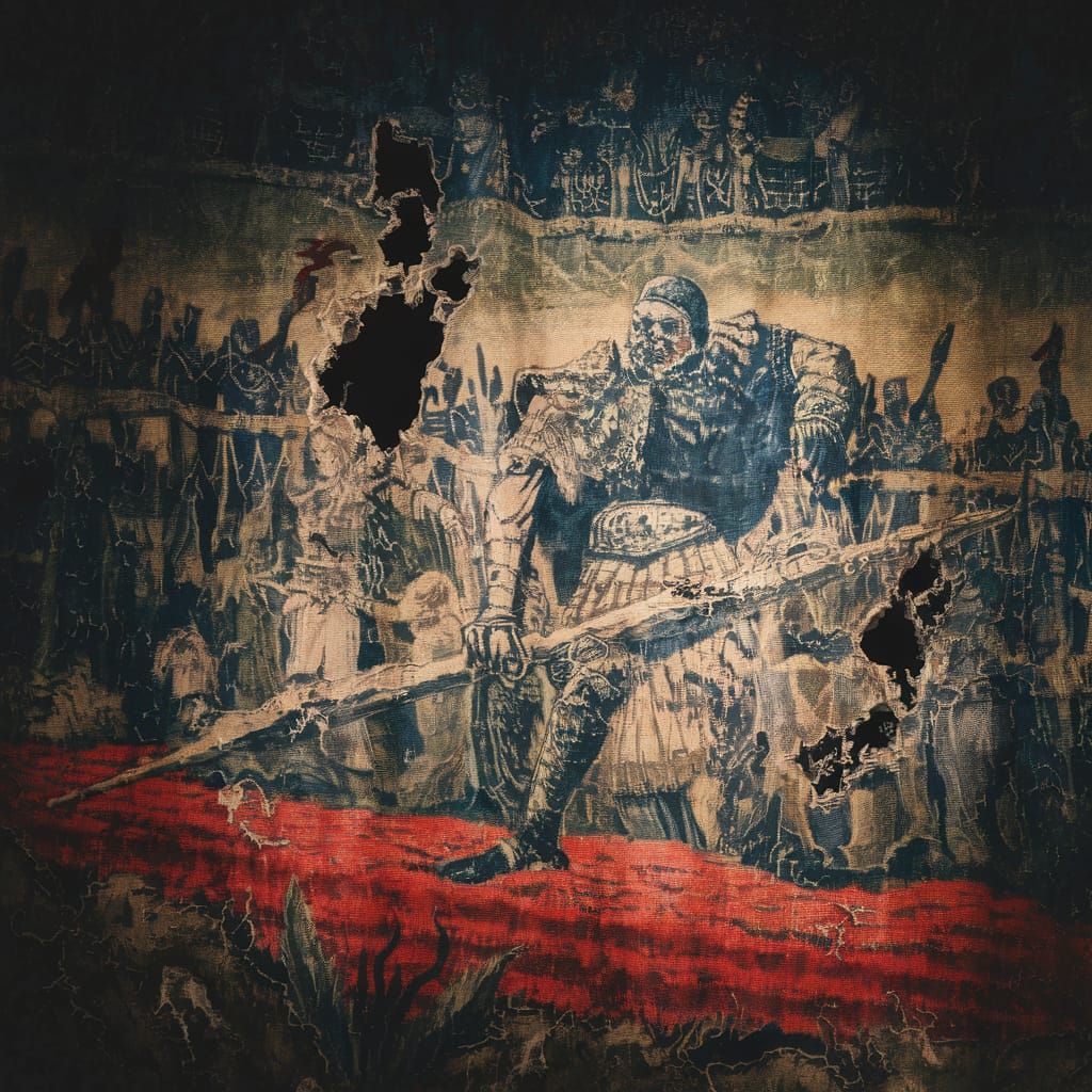 Faded Tapestry of a Forgotten Battle