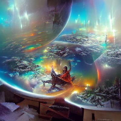 Holographic Astral Inner World Illustration
