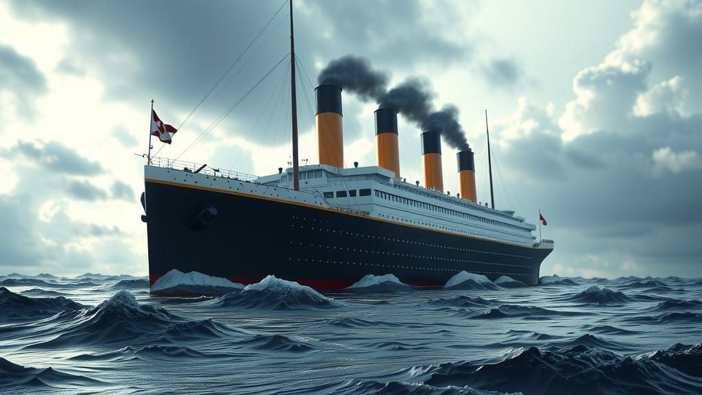 Epic 3D Titanic Masterpiece in Unreal Engine 5 Style