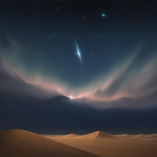 Surreal Desert Songbird in Dreamlike Watercolor