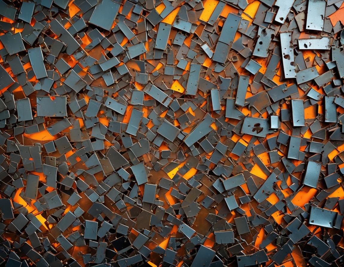 Abstract Expressionism: Fractured Symbols on Metal