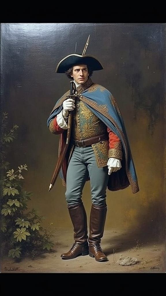 Elegant Musketeer in Golden Light